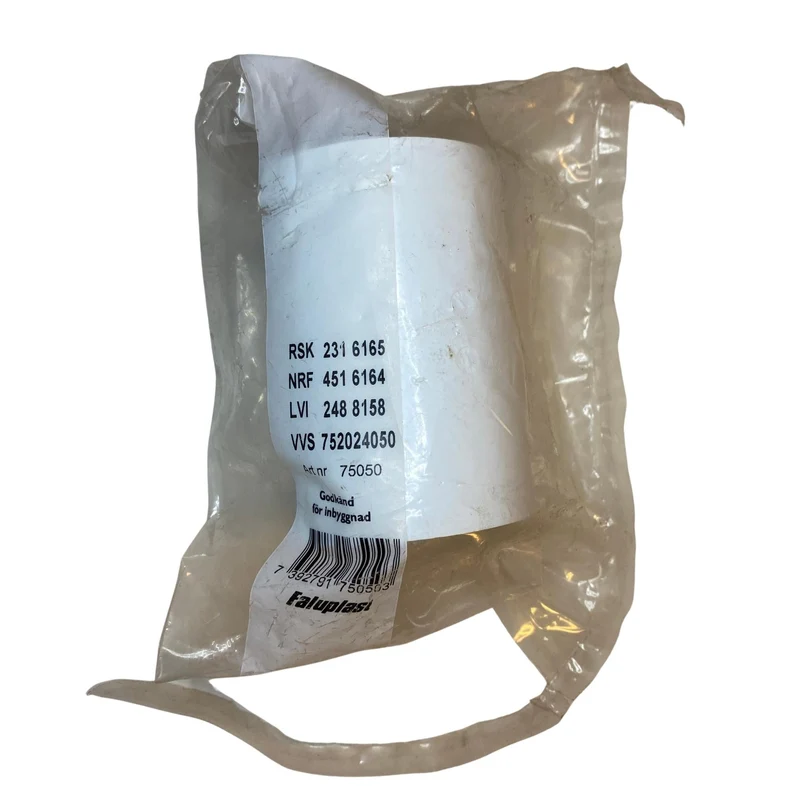 Muff 50 mm PVC Faluplast 75050