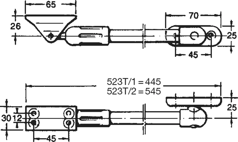 Dörrbroms 523-T/2 svart