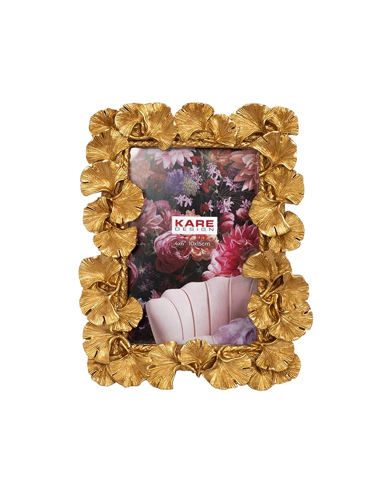 KARE Fotoram GINKGO LEAF 17x20 cm guld