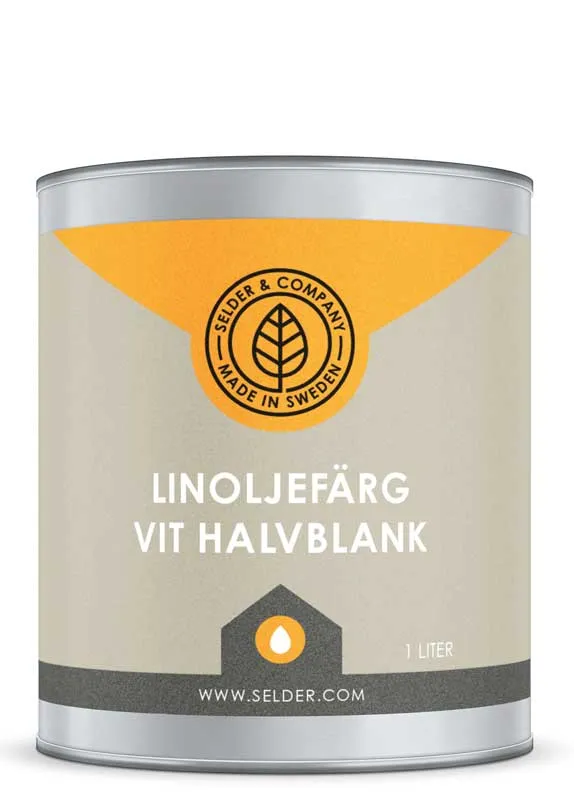 Linoljefärg Selder & Co - Vit halvblank