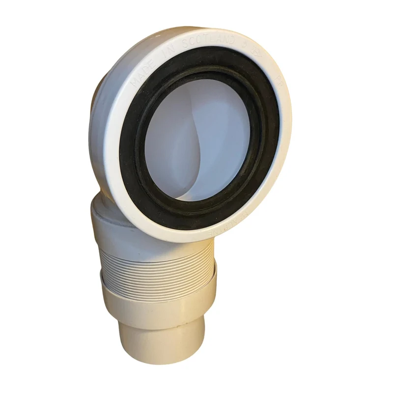 WC-stos flexibel rak 90/110 vit PP universal McAlpine