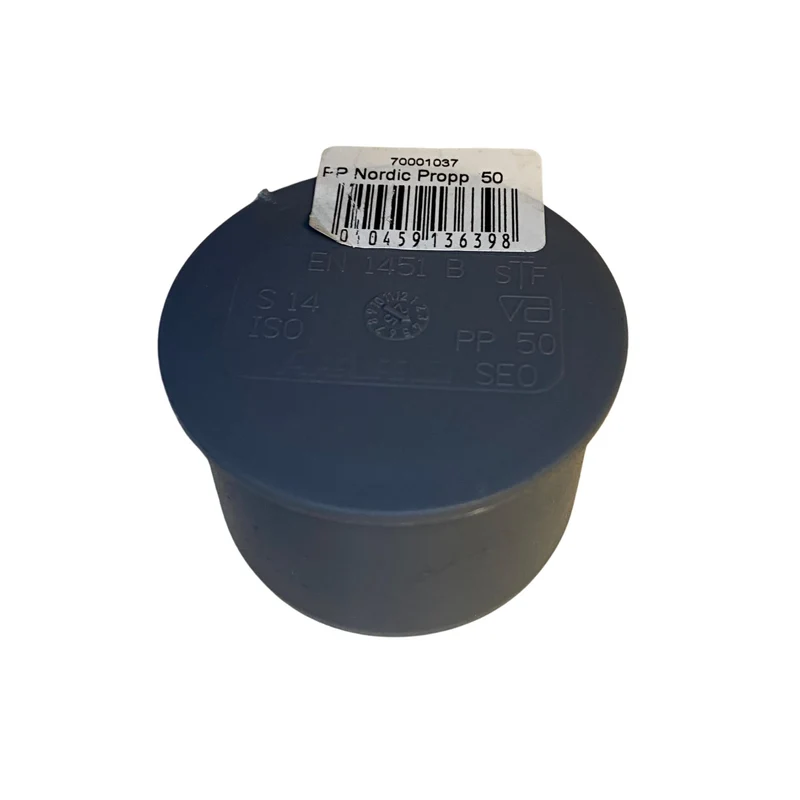 Avloppspropp PP 50mm med muff Nordic