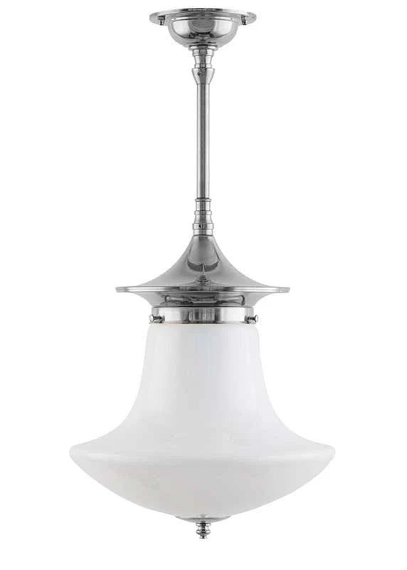 Badrumslampa - Taklampa Dahlbergspendel 100 nickel, klottrattskärm