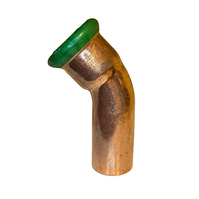 Böj 45° med 1 muff Typ M Koppar