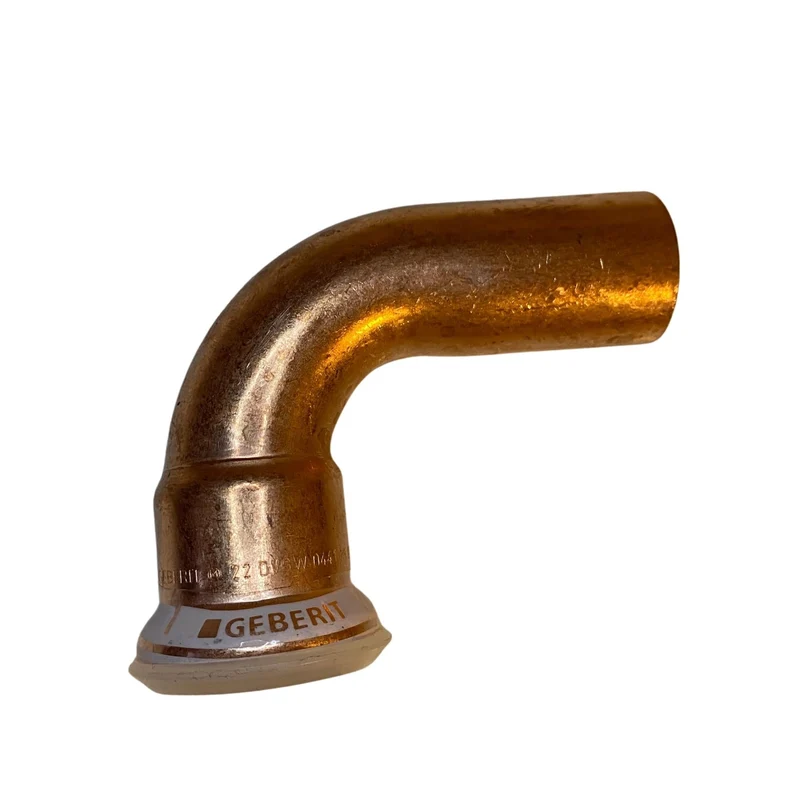 Pressböj 90° M-profil koppar 22 mm Geberit