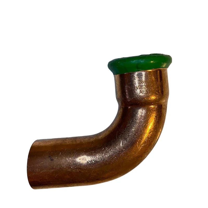 Pressböj 90° koppar 28 mm med 1 muff