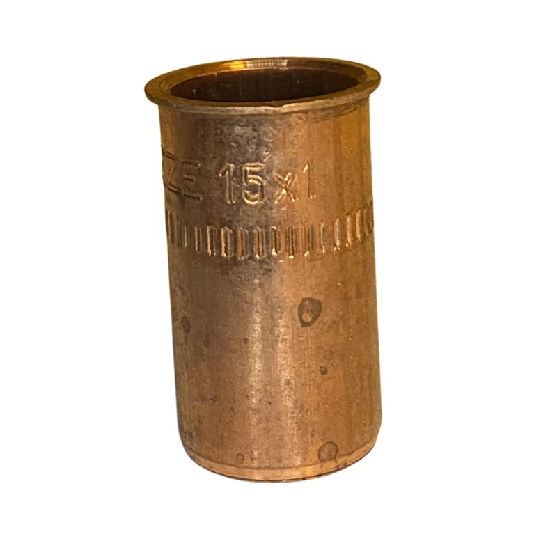 Stödhylsa koppar 15x1