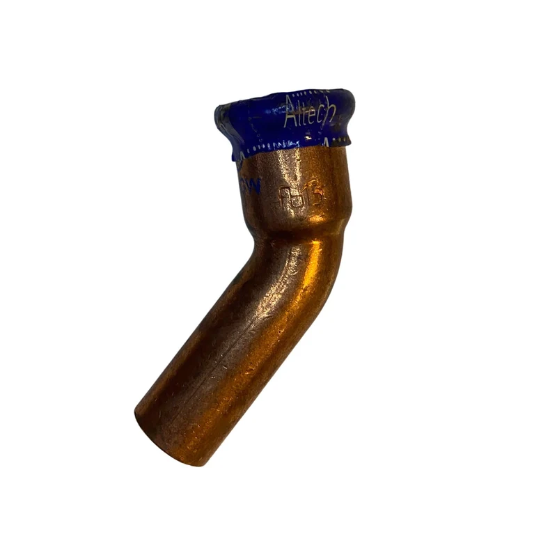 Pressböj 45° koppar 15 mm M-profil Altech