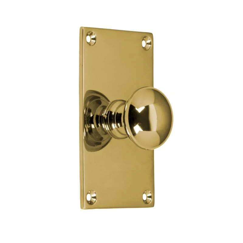Knopp Sekelskifte med bottenplatta - Mässing 40 x 70 mm