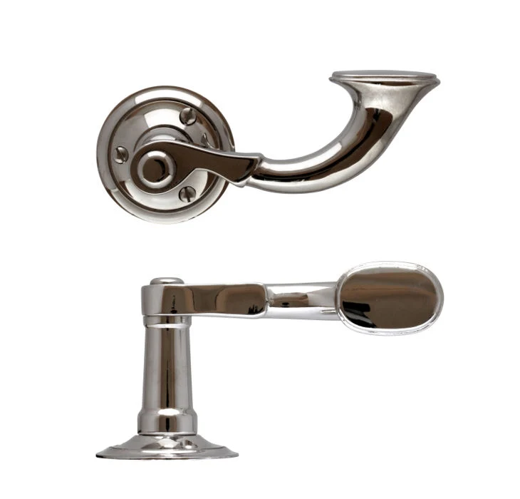 Dörrhandtag - Litet posthorn nickel