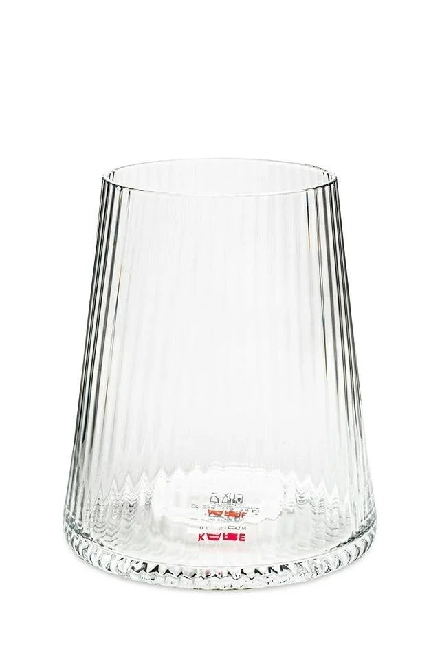 Dricksglas KARE DESIGN - RIFFLE 440ml, transparent
