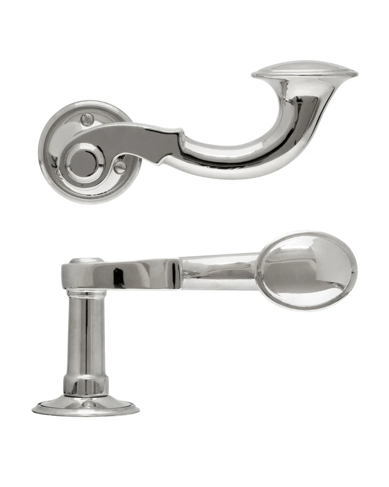Dörrhandtag - Stort posthorn nickel