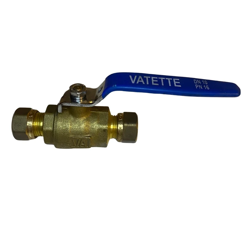 Kulventil 12mm Vatette mässing PN16