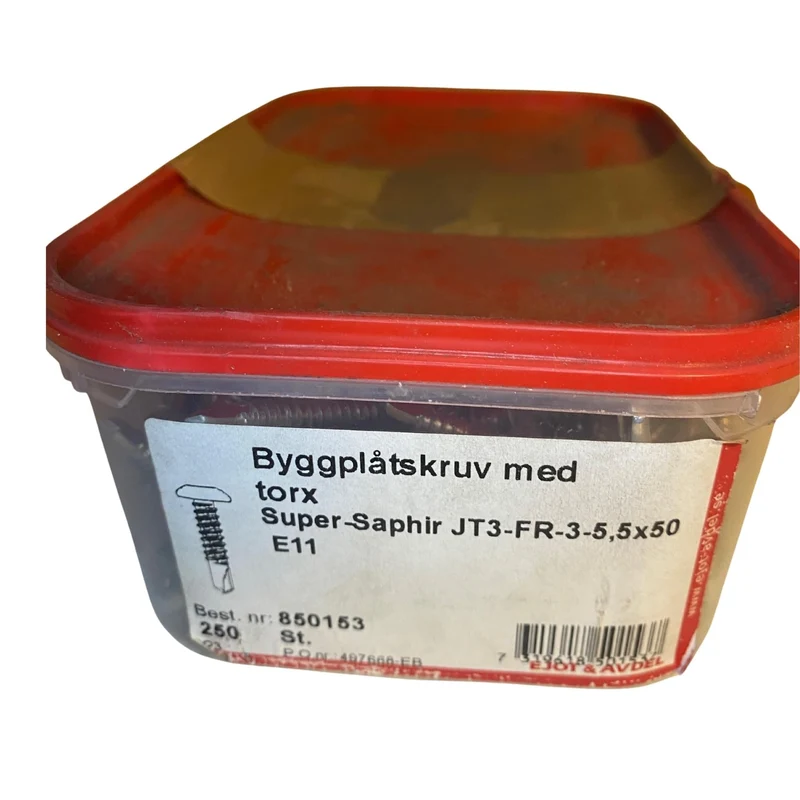 Byggplåtskruv 5,5x50 Torx Super-Saphir JT3-FR-3 EJOT 250-pack