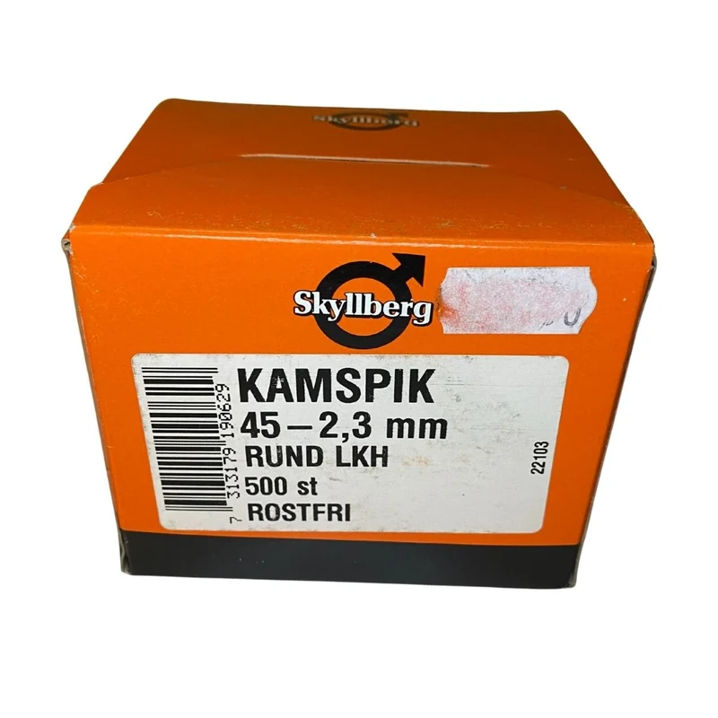 Kamspik Rostfri 45 x 2,3 mm Rund LKH 500-pack