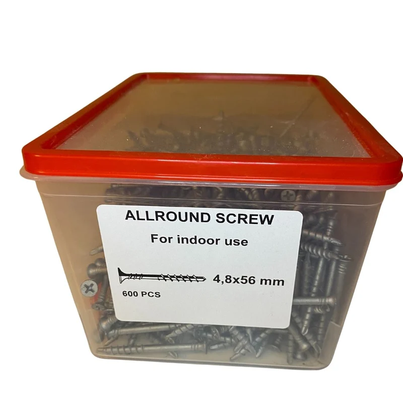 Allroundskruv 4,8x56 mm för inomhusbruk 600-pack