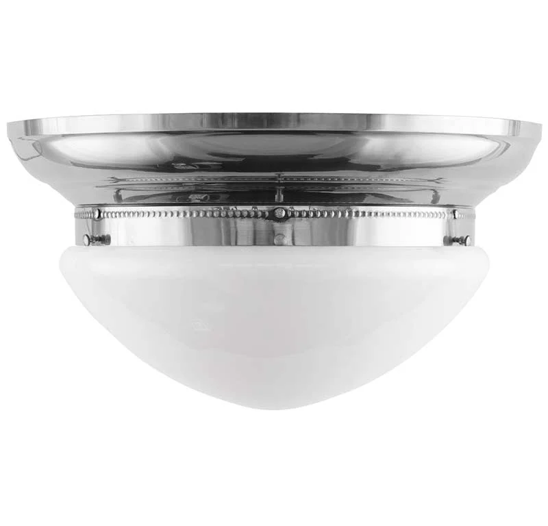 Plafond - Taklampa Frödingplafond 300 nickel, opalvit skärm
