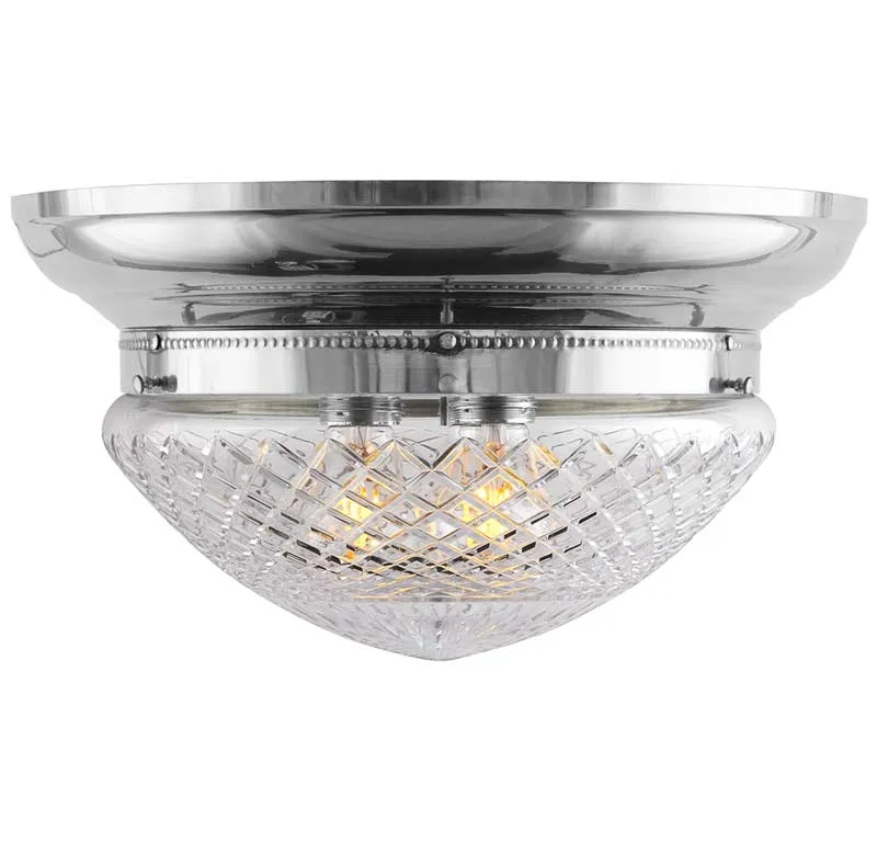 Plafond - Taklampa Frödingplafond 300 nickel, klarglas