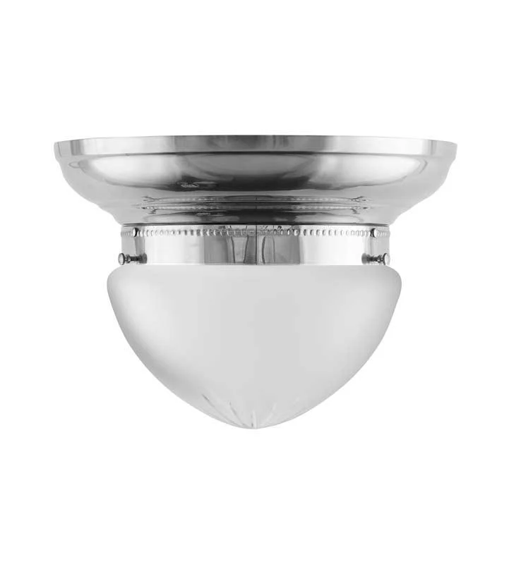 Plafond - Taklampa Frödingplafond 200 nickel, slipat mattglas