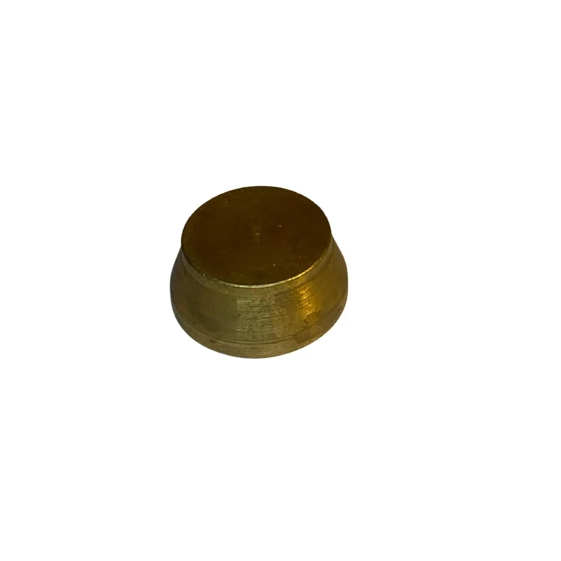 Ändplugg i mässing 18 mm rund