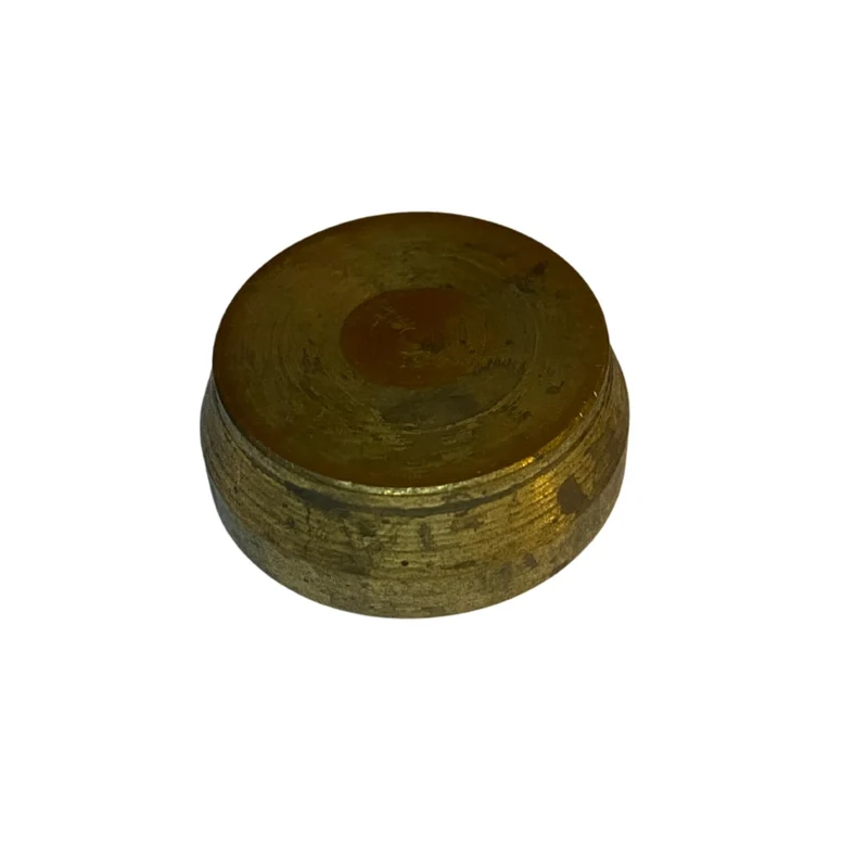 Ändplugg i mässing 22 mm rund