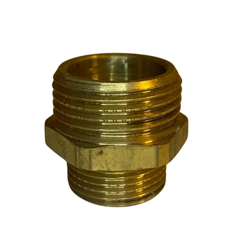 Övergång mässing utvändig x utvändig gänga 30 mm