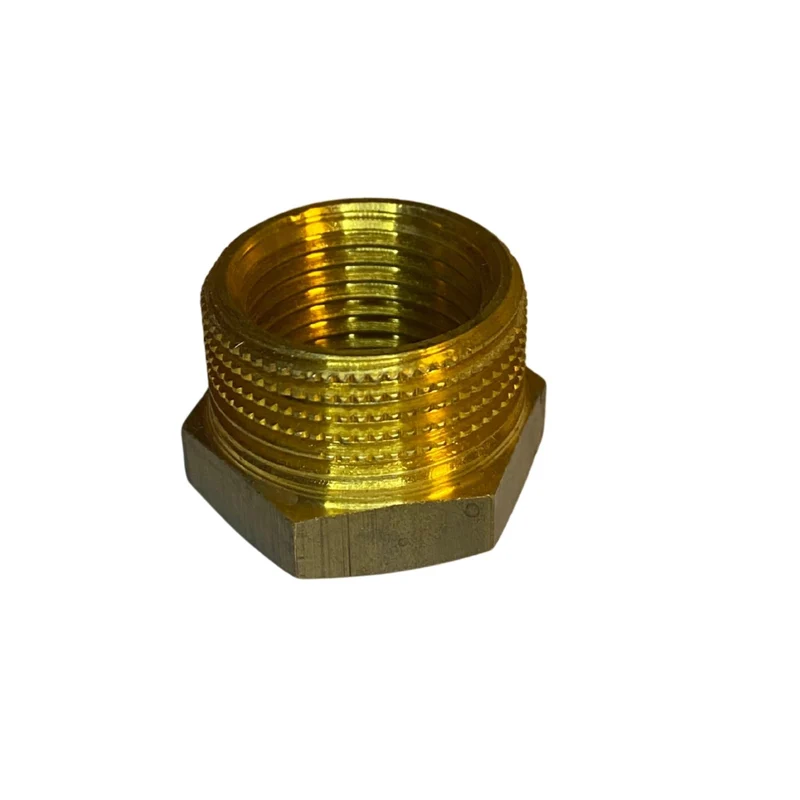Övergångsnippel mässing 24 mm invändig x utvändig gänga