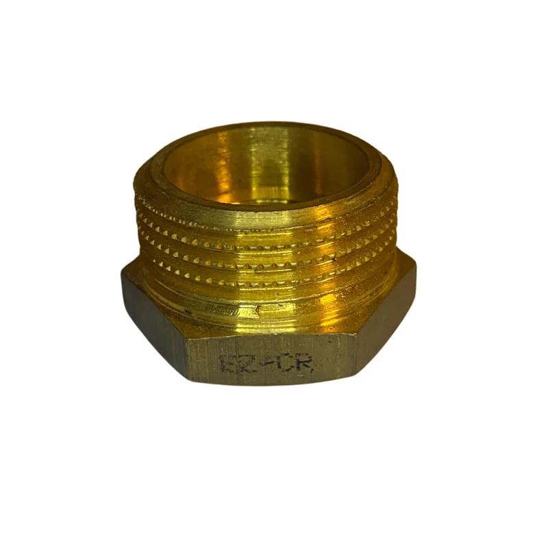 Övergångsnippel EZ-CR mässing 28 mm invändig x utvändig gänga