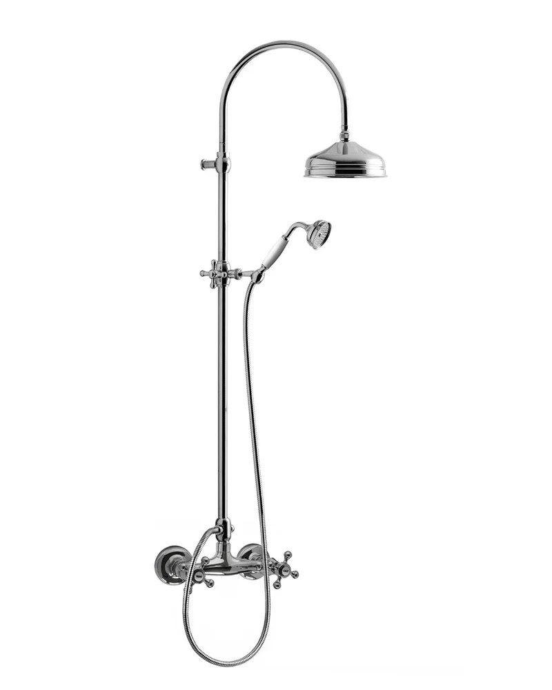 Duschset - Kensington retro gammaldags blandare, krom