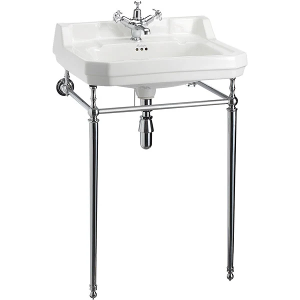 Tvättställ - Burlington Edwardian 61 cm, kromställning