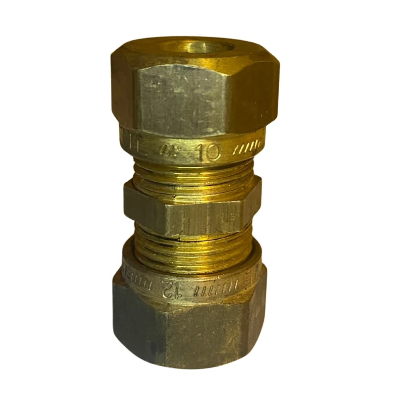 Klämringskoppling reducering 12x10 mm mässing Vatette