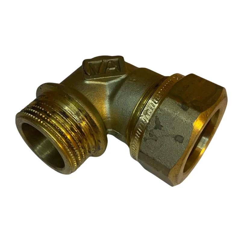 Vinkelkoppling klämring 22mm Vatette mässing