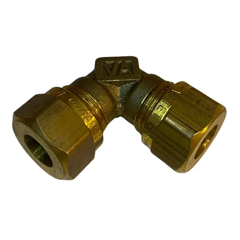 Vinkelkoppling invändig Vatette mässing 10 mm