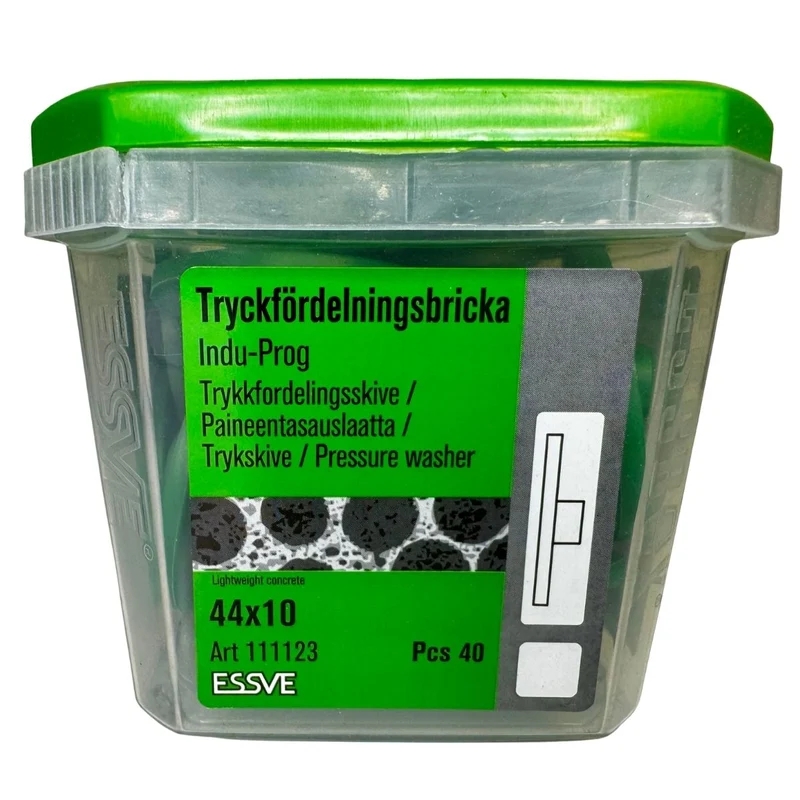 Tryckfördelningsbricka Indu-Prog 44x10 mm ESSVE 40-pack