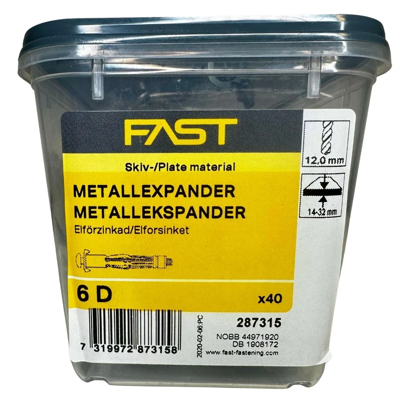Metallexpander 6D FAST 40-pack