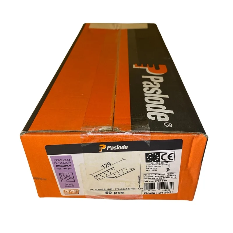 Takåsfäste Paslode 170x32x1,5 mm - 50-pack