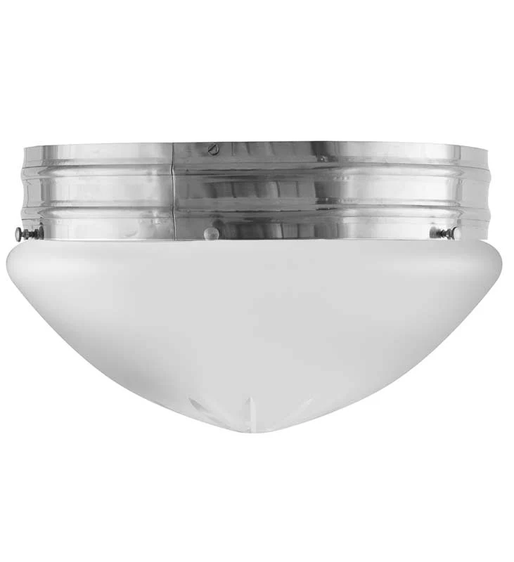Taklampa - Heidenstamplafond 300 nickel, mattglas