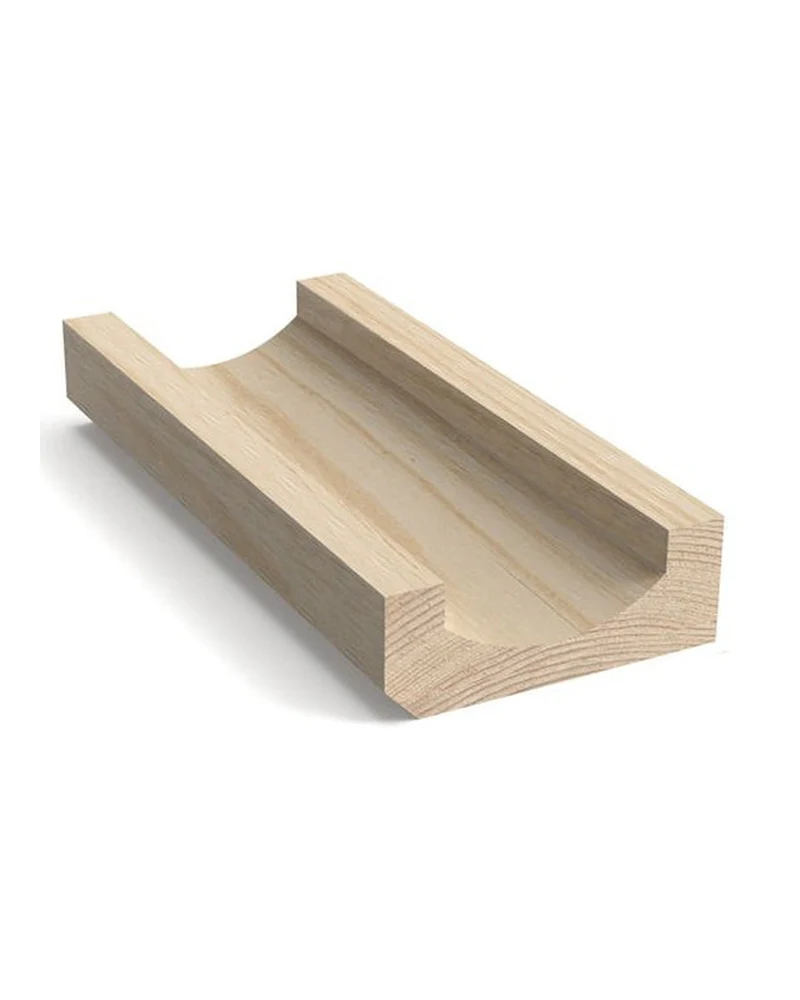 Hängränna av trä - Rektangulär, furu 45 x 120 mm