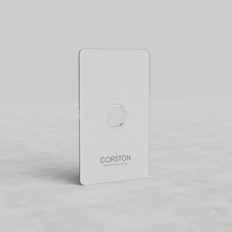 Kew 1G Switch Plate - Clear
