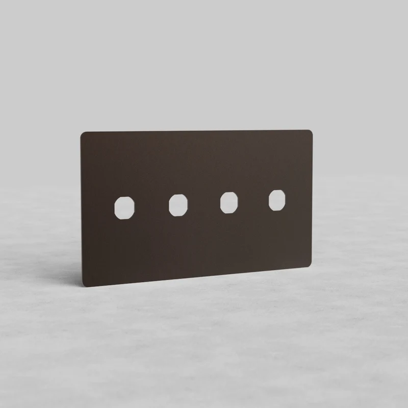 Kew 4G Switch Plate - Bronze