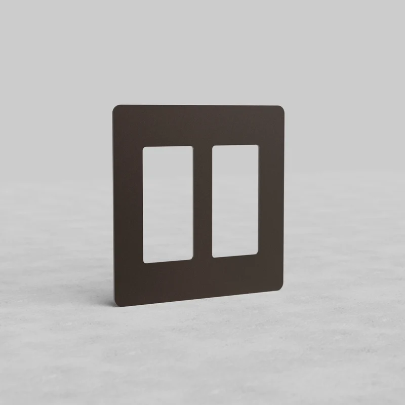 Kew 2G Outlet Plate - Bronze