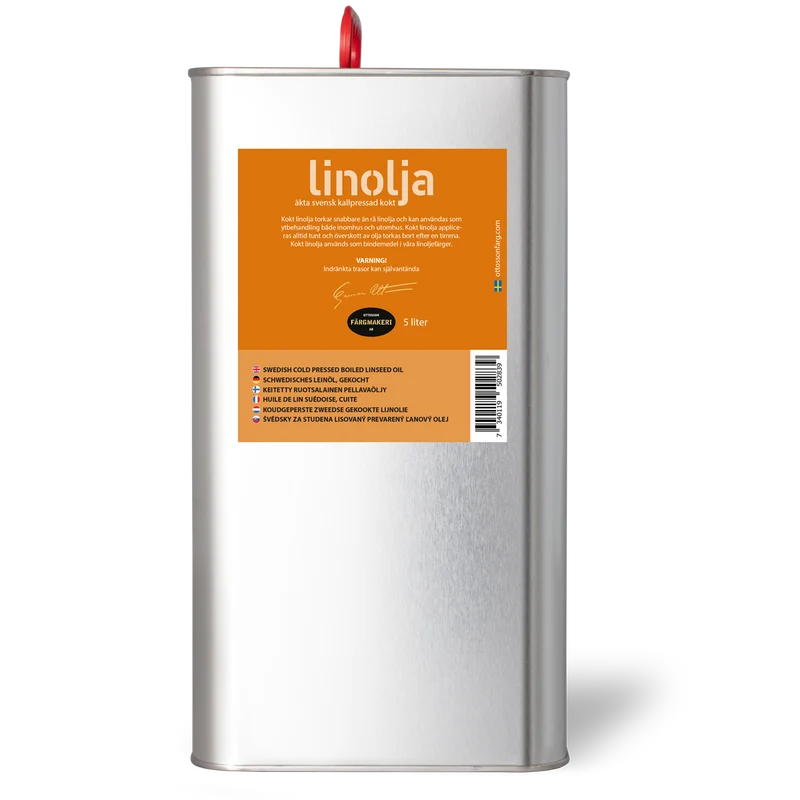 Kokt Linolja kallpressad 5L