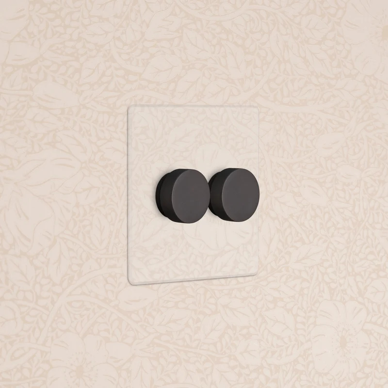 Kew 2G Dimmer Switch - Clear Bronze