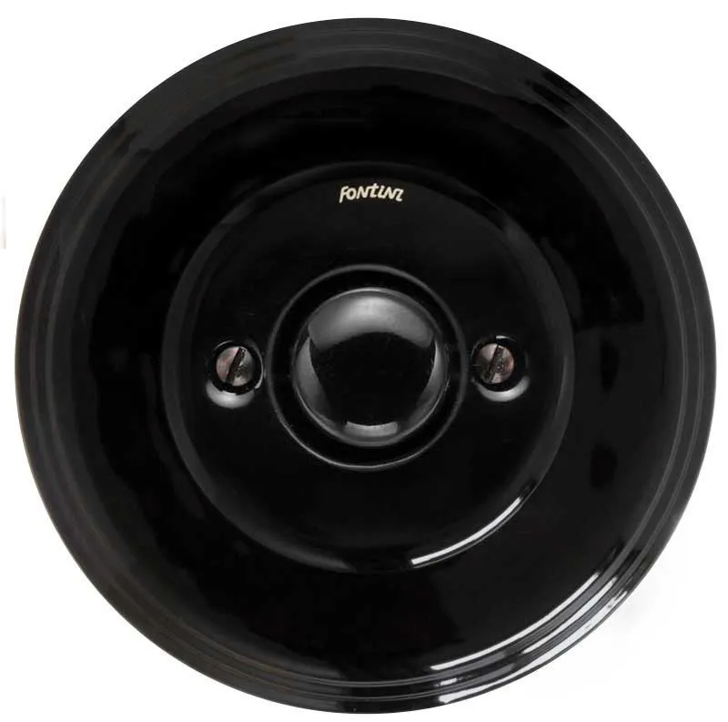 Dimmer LED 4-100W universal svart porslin - Fontini infällt
