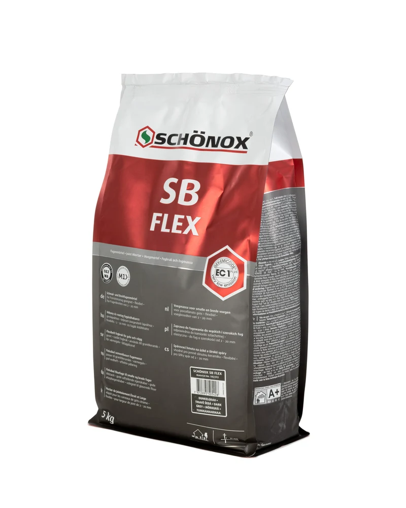 Kakelfog 5 kg - Schönox SB mörkgrå