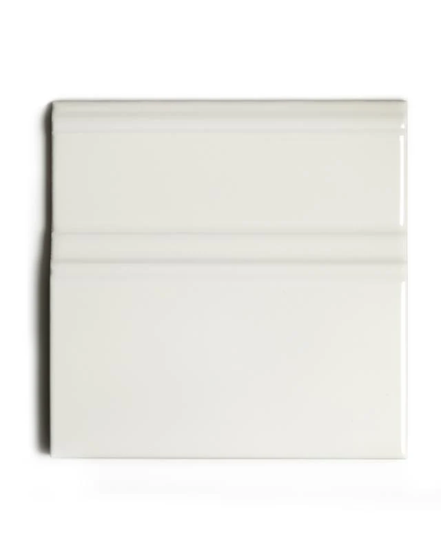 Kakel Victoria - Golvsockel list 15 x 15 cm elfenbensvit, blank