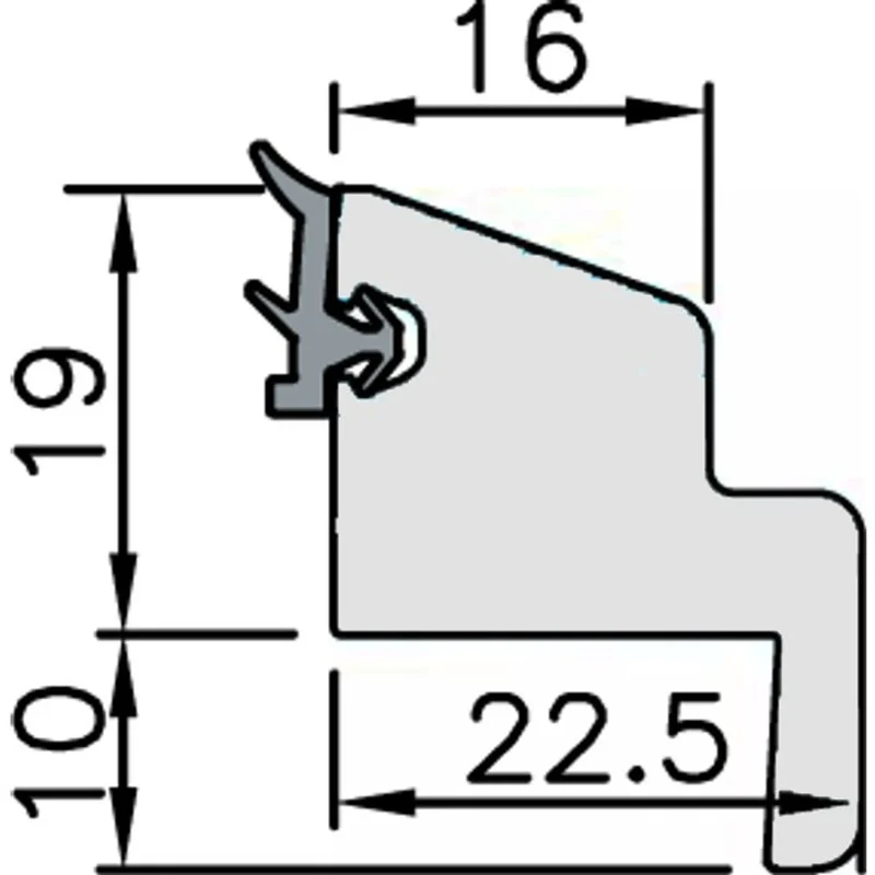 Glaslist 1031 4000 mm