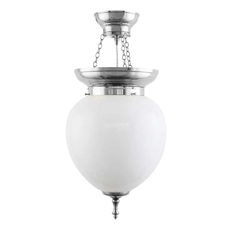 Foajéampel - 200 nickel, opalvit