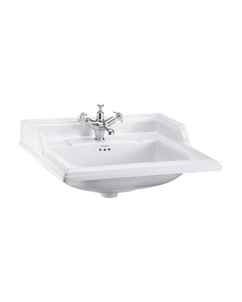 Tvättställ - Burlington Classic rektangulärt 65 cm, ett blandarhål