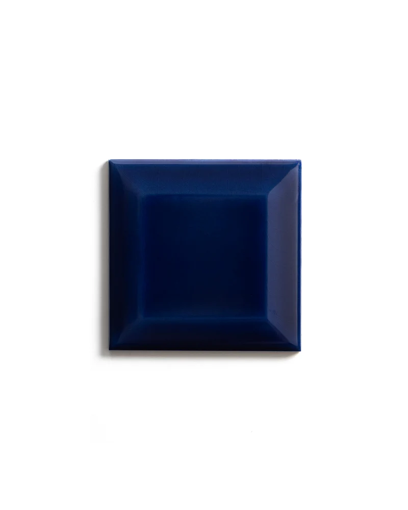 Kakel Victoria - Fasad kant 7,5 x 7,5 cm ultramarinblå